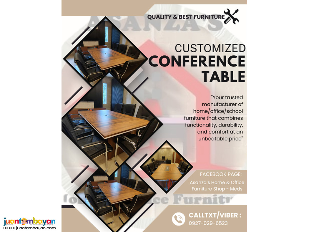 8-10 SEATER CUSTOMIZED CONFERENCE TABLE 