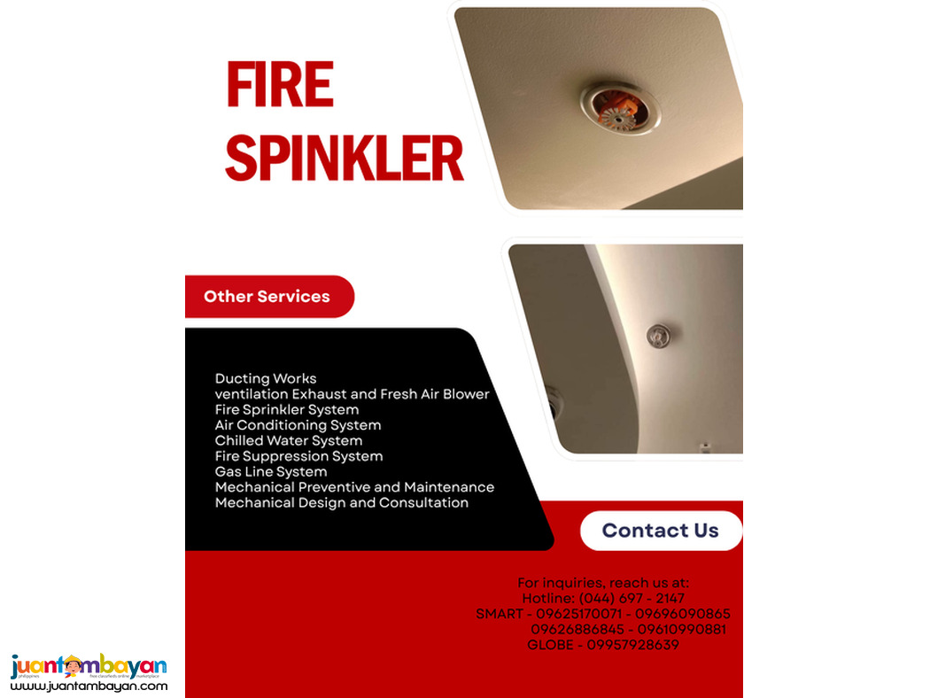 fIRE SPRINKLER ++++ supply and installation 