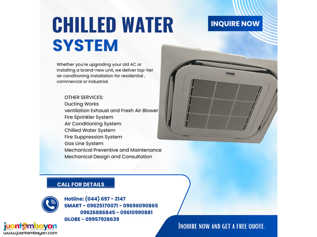 chilled water System ///// Supply and installation _____
