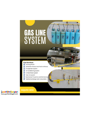 GAS LINE SYSTEM ===  Supply and installation '''''