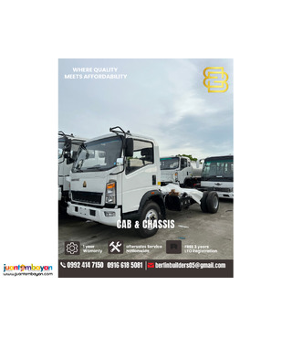 cab and chassis sinotruk 6 wheeler 14ft, 17ft brand new for sale