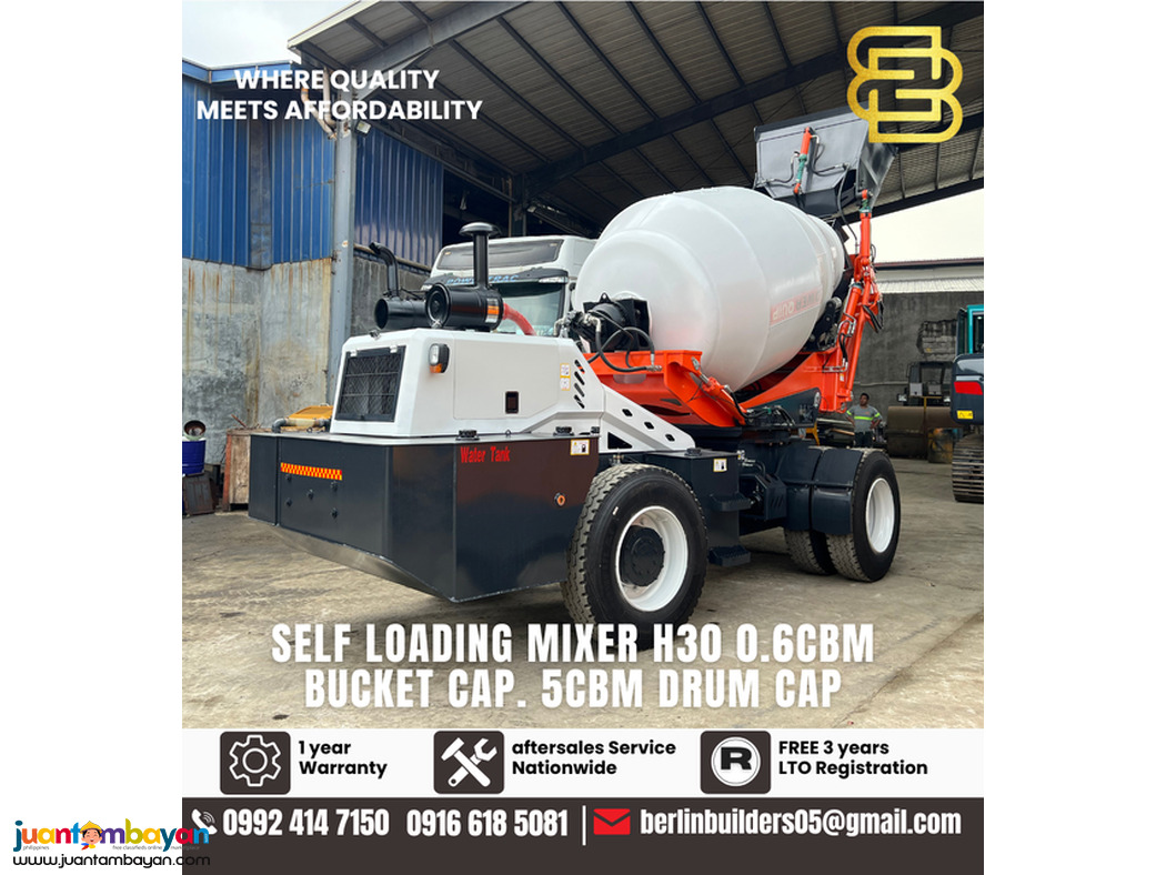 self loading mixer powerquip h30 brand new for sale
