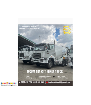 transit mixer truck 10cbm sinotruk howo 10-wheeler