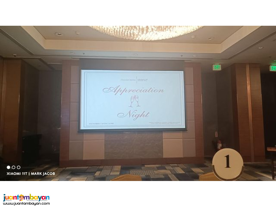 Multimedia Projector for Rental Events