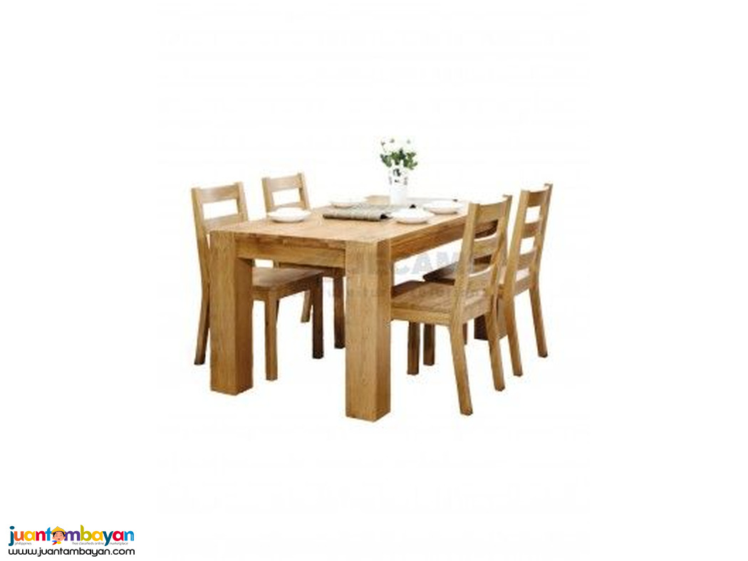 Space-Saving Dining Set for Condos | Jecams Inc. Wood Furniture