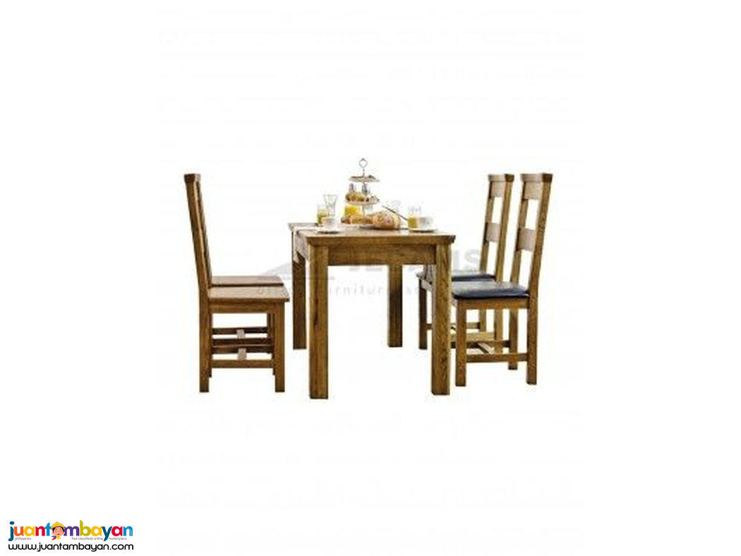 Space-Saving Dining Set for Condos | Jecams Inc. Wood Furniture