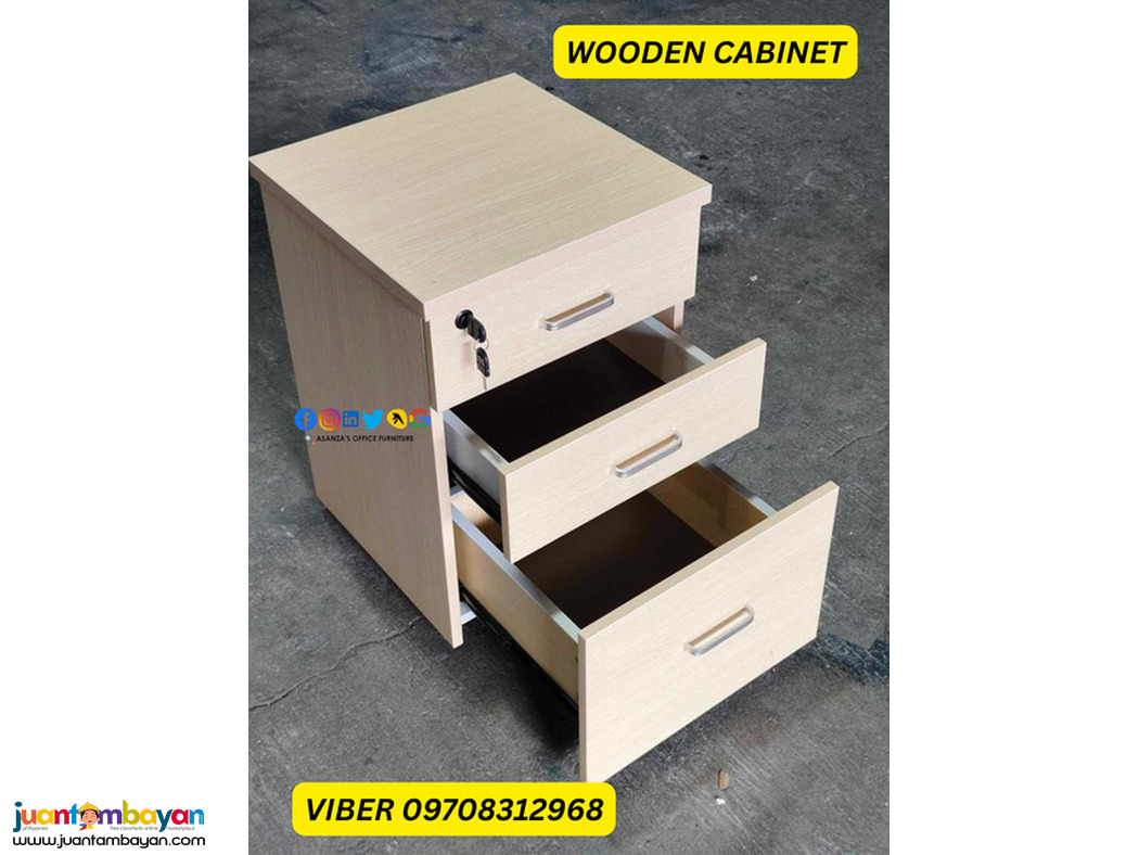 WOODEN PEDESTAL CABINET