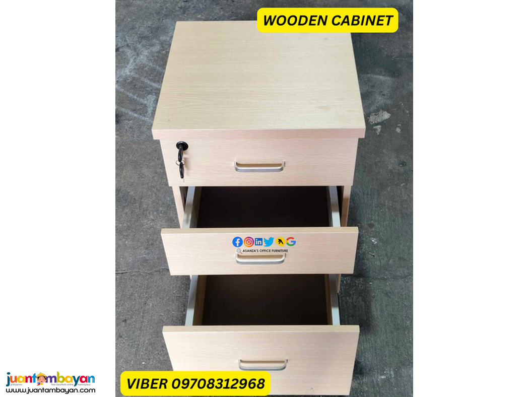 WOODEN PEDESTAL CABINET