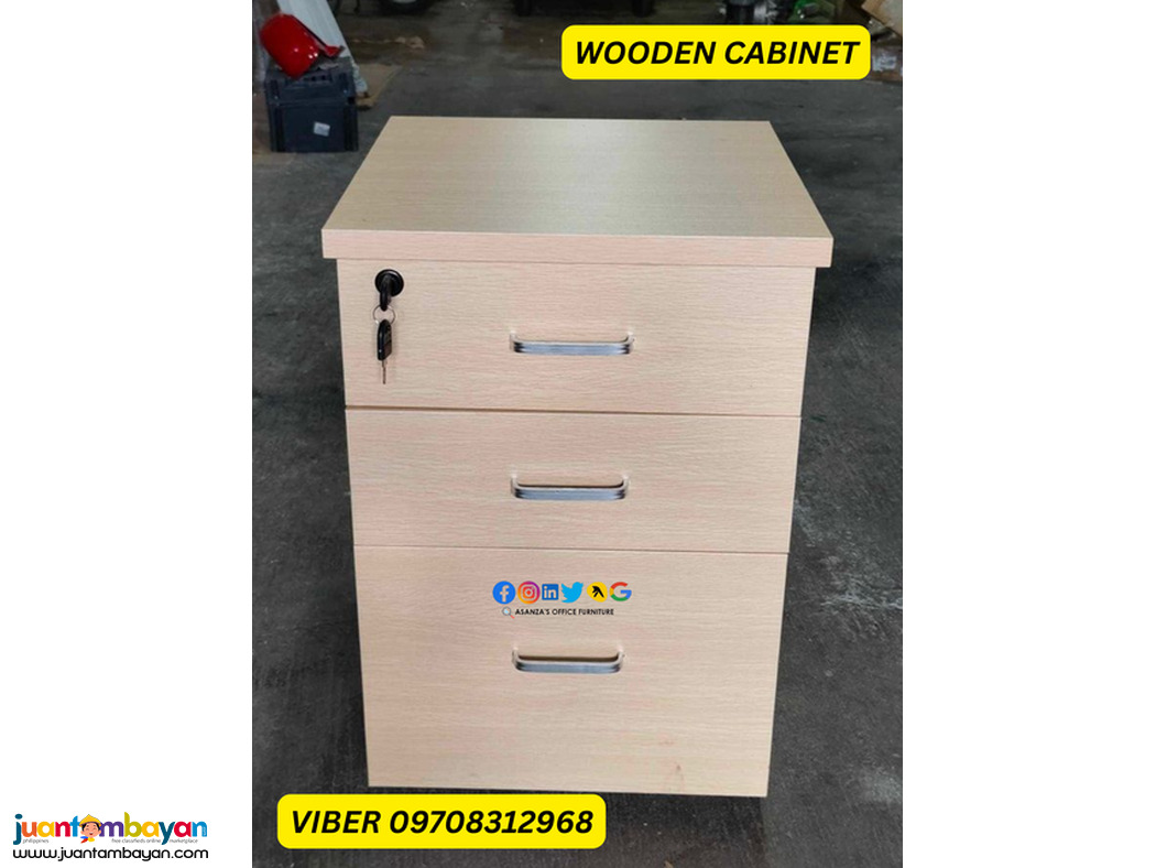 WOODEN PEDESTAL CABINET