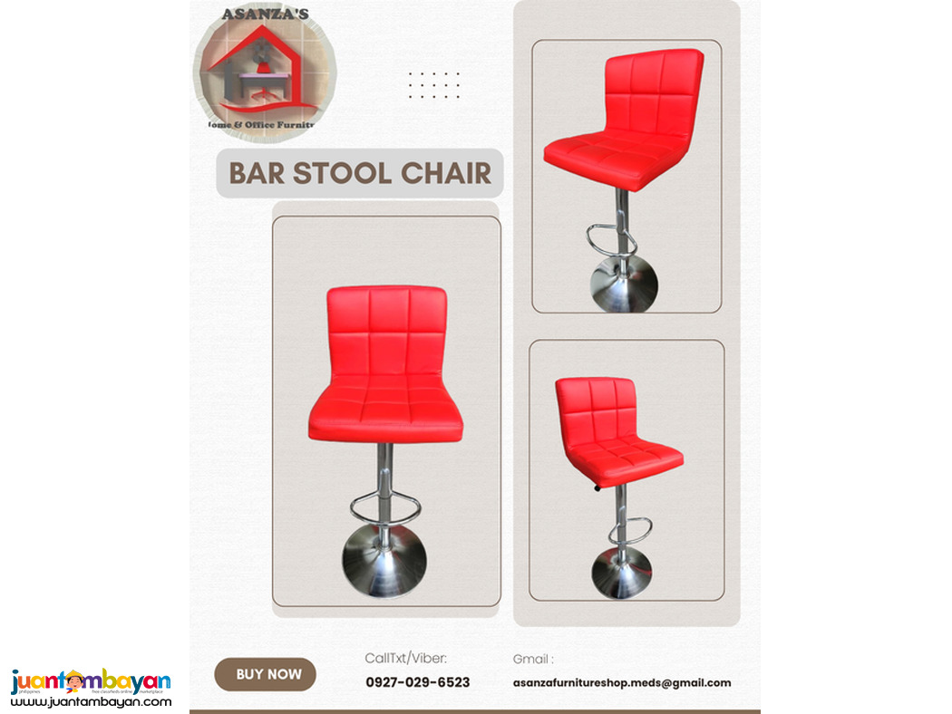 BAR STOOL CHAIR (COLOR RED)