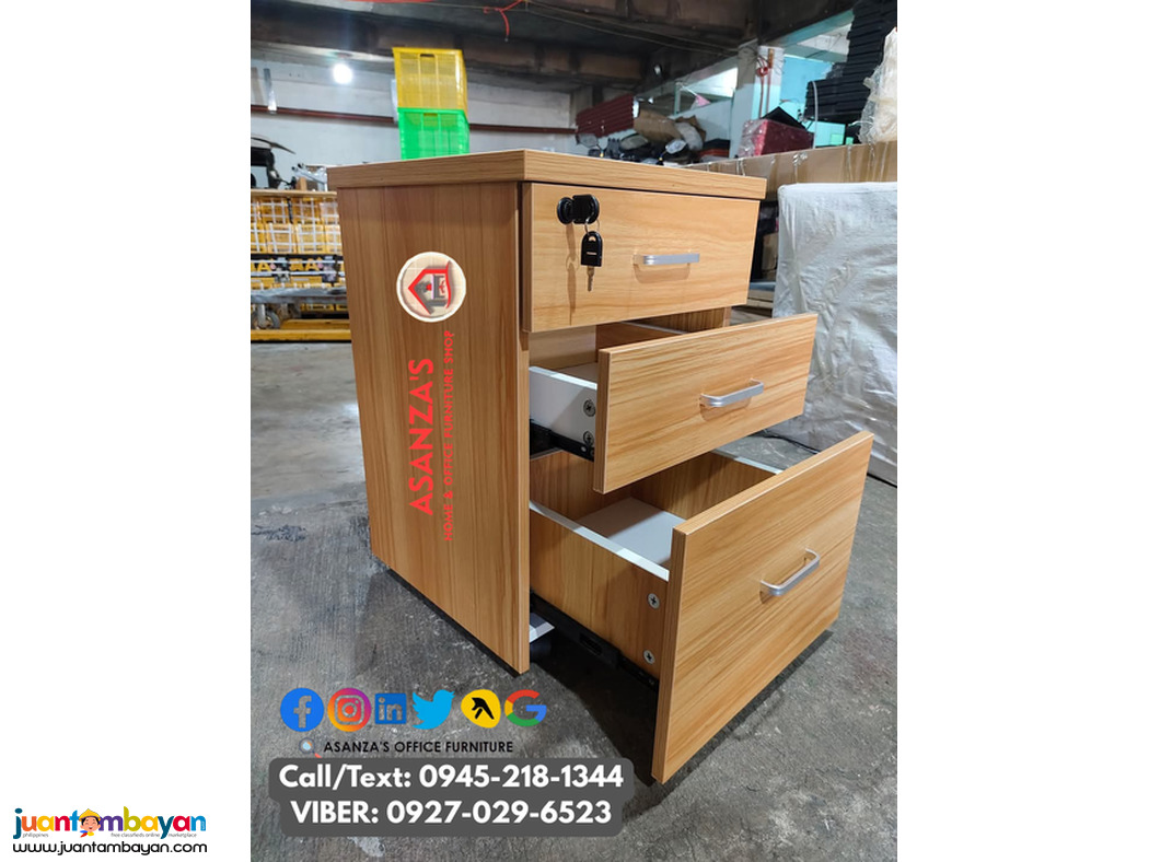 WOODEN MOBILE PEDESTAL CABINET