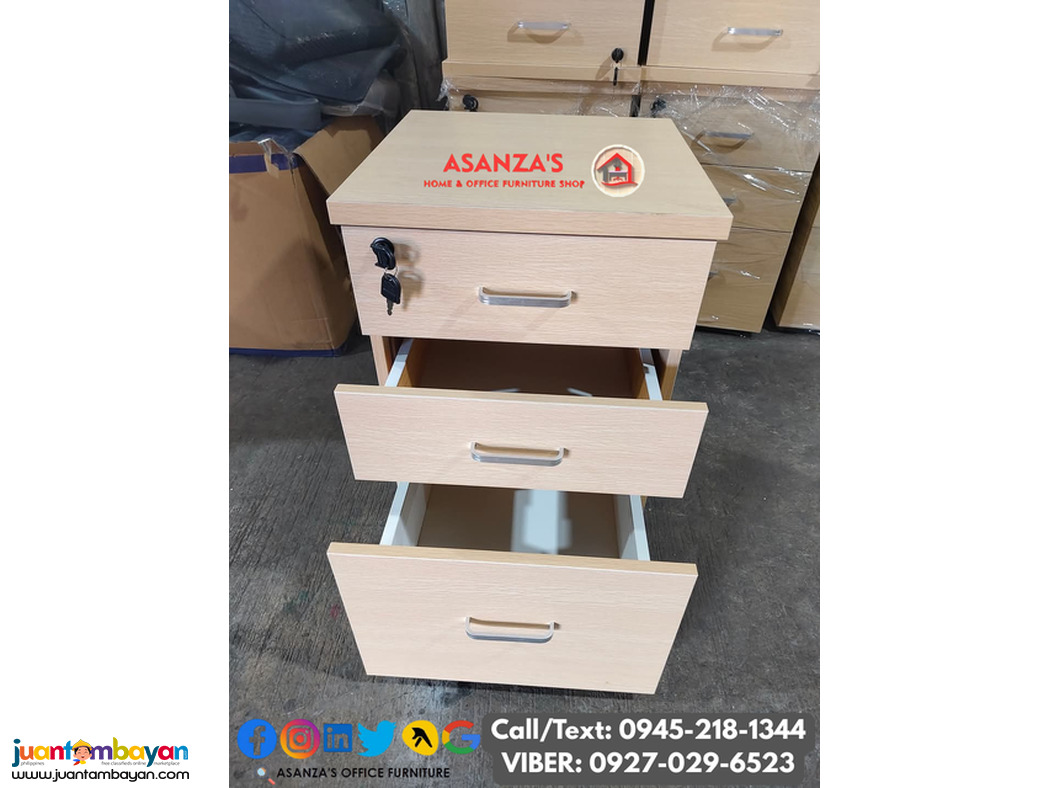 WOODEN MOBILE PEDESTAL CABINET