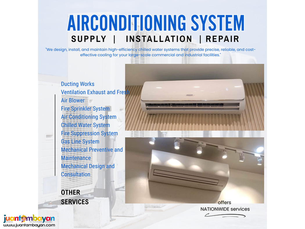 AIRCONDITIONING SYSTEM ++++ sUPPLY AND iNSTALLATION //