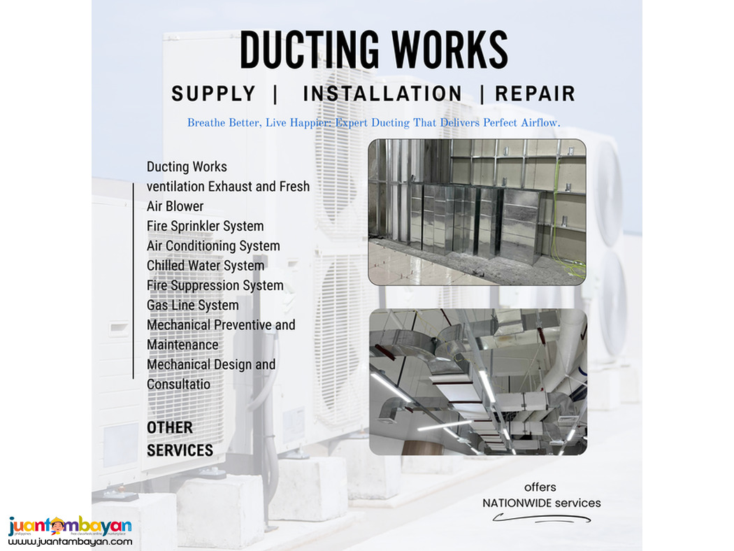 DUCTING WORKS SUPPLY AND INSTALLATION ///////