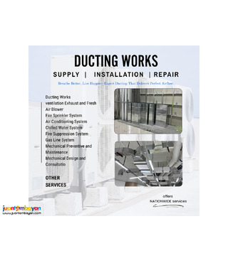 DUCTING WORKS SUPPLY AND INSTALLATION ///////