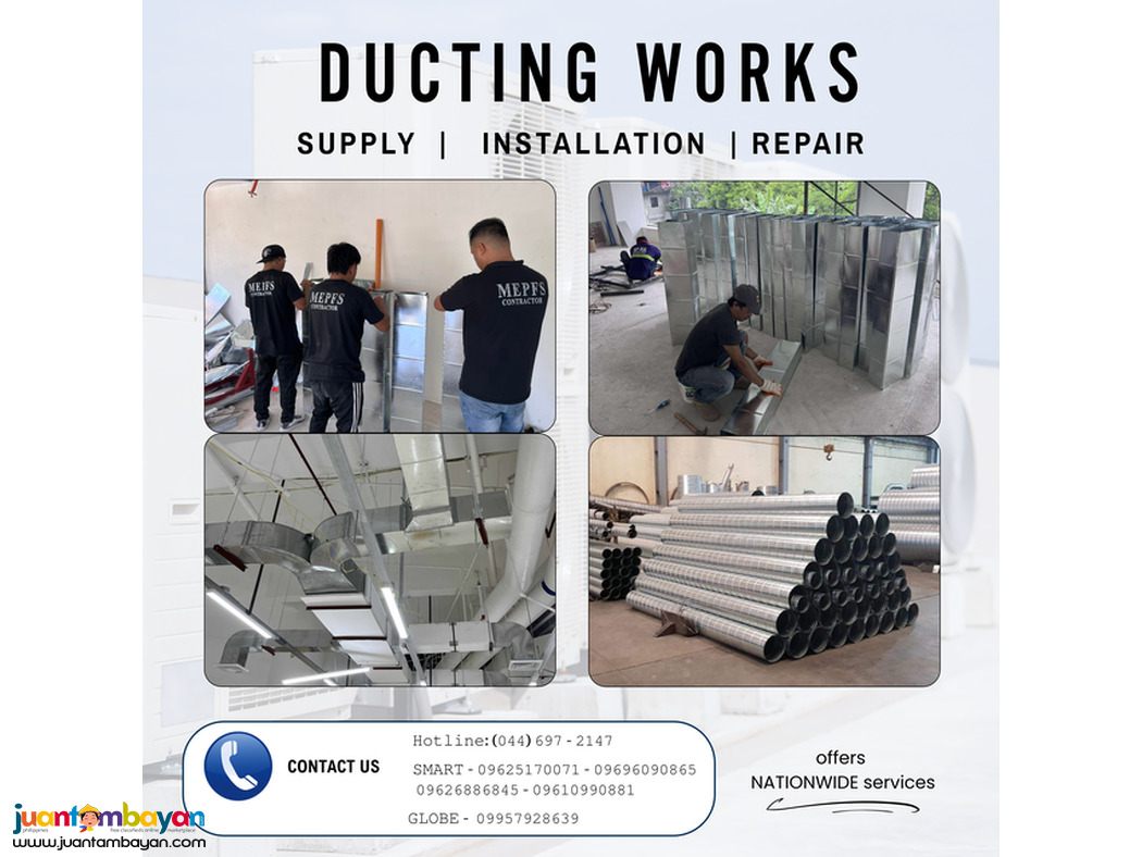 DUCTING WORKS SUPPLY AND INSTALLATION ///////