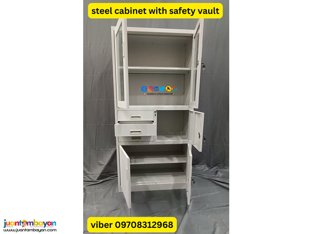 STEEL CABINET WITH SAFETY VAULT