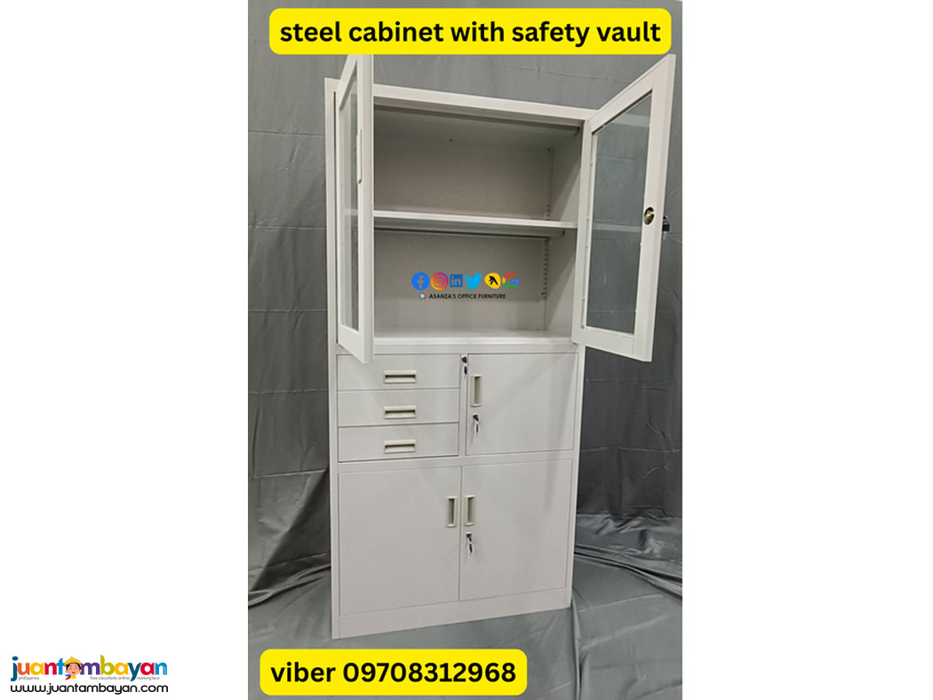 STEEL CABINET WITH SAFETY VAULT