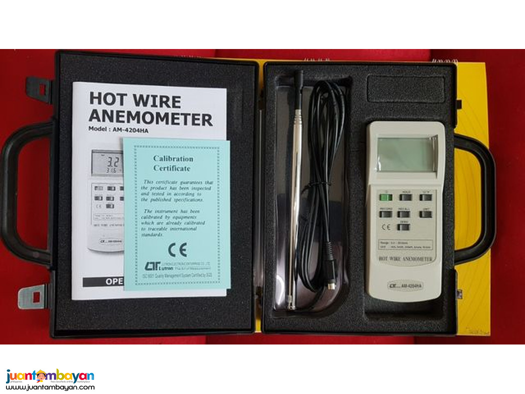 aM-4204HA Hot Wire Anemometer, ThermoAnemometer, Thermo-Anemometer