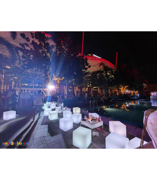 Combining Sounds and Lighting Display Effects for Rental