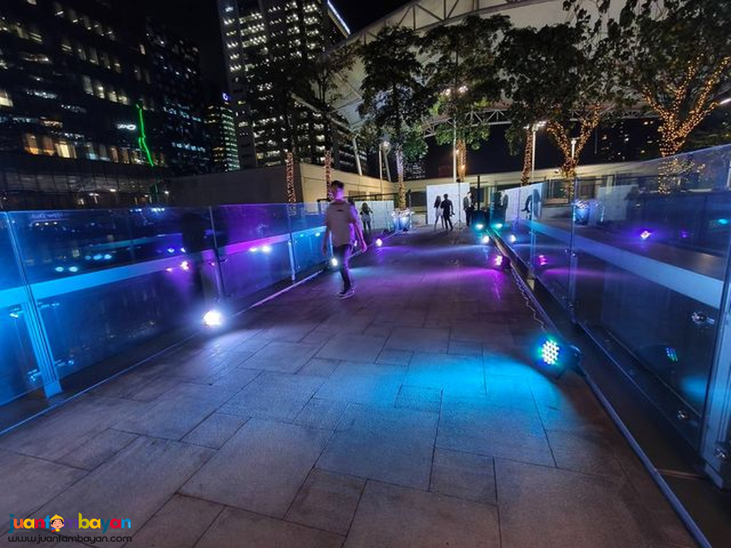 Combining Sounds and Lighting Display Effects for Rental