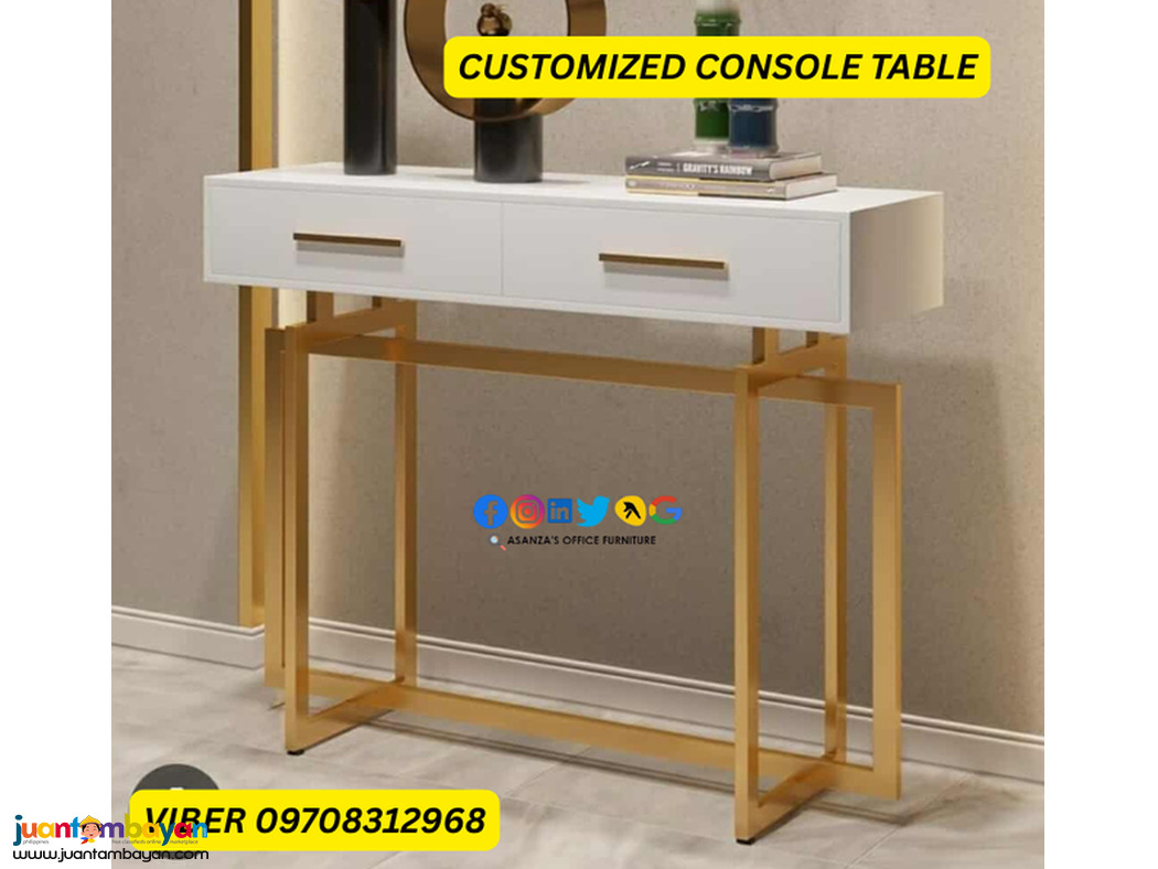 console table with drawer