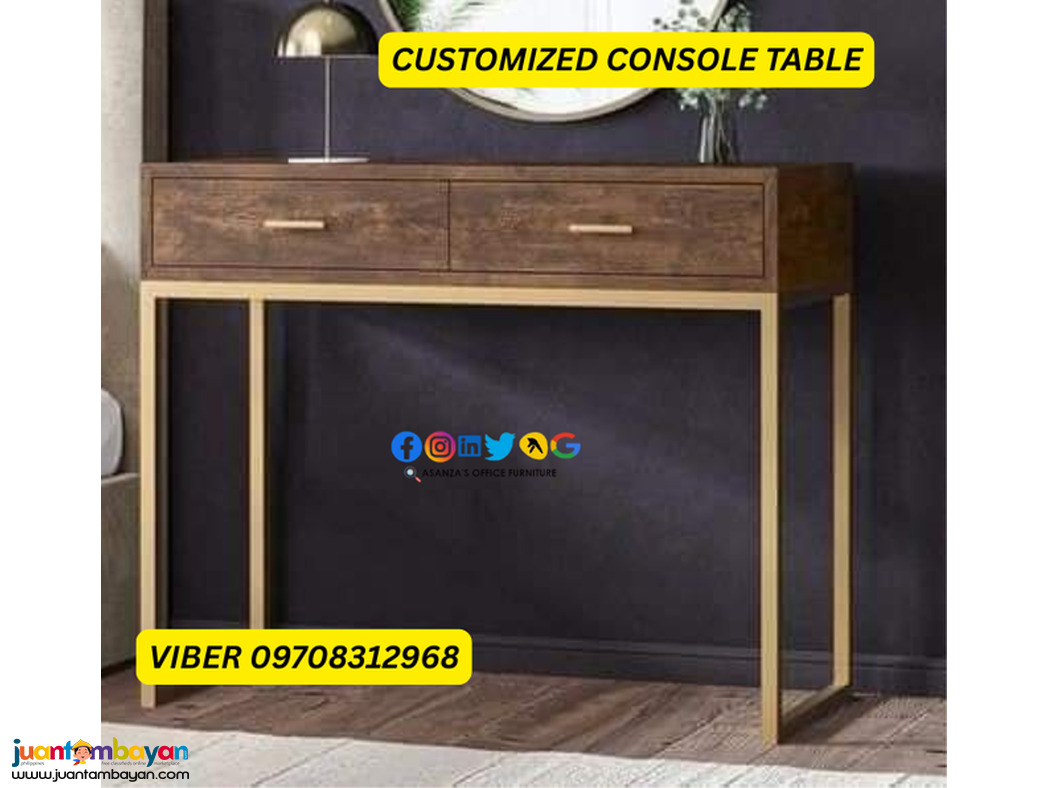 console table with drawer