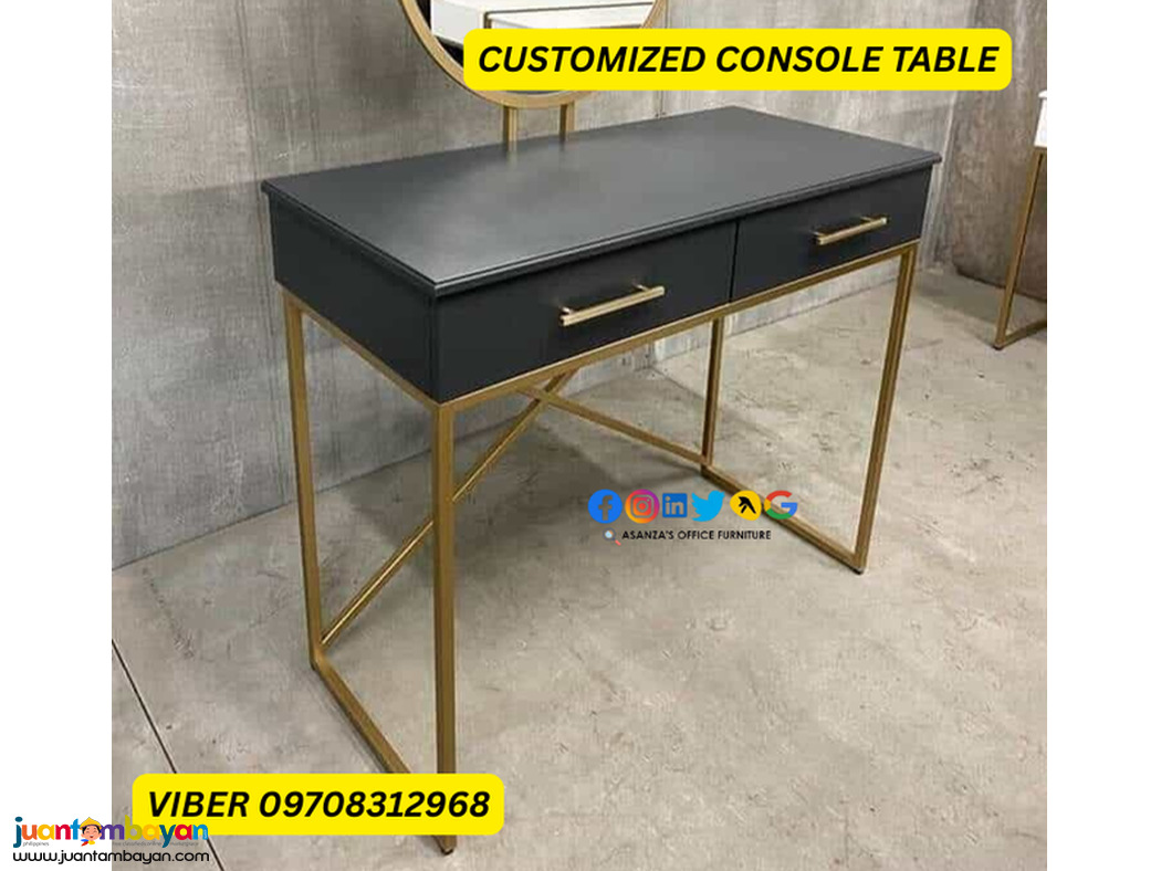 console table with drawer