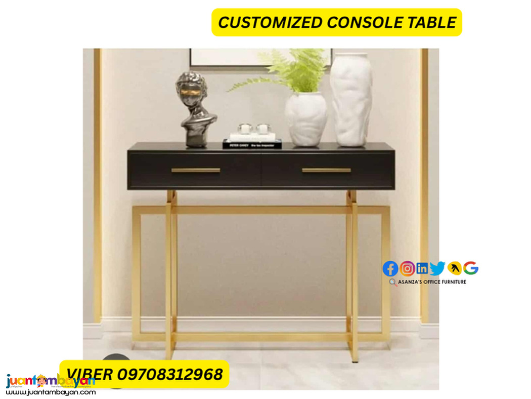 console table with drawer