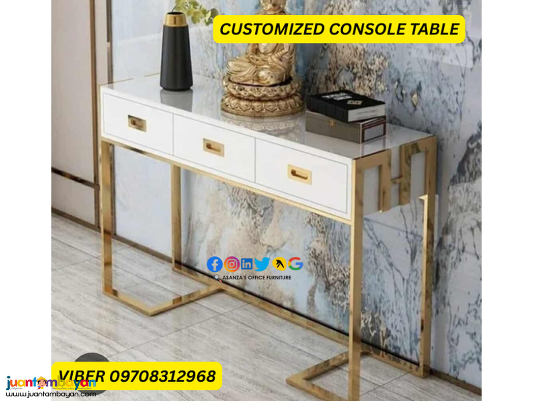 console table with drawer