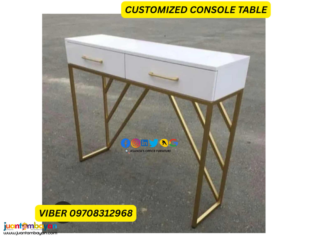 console table with drawer