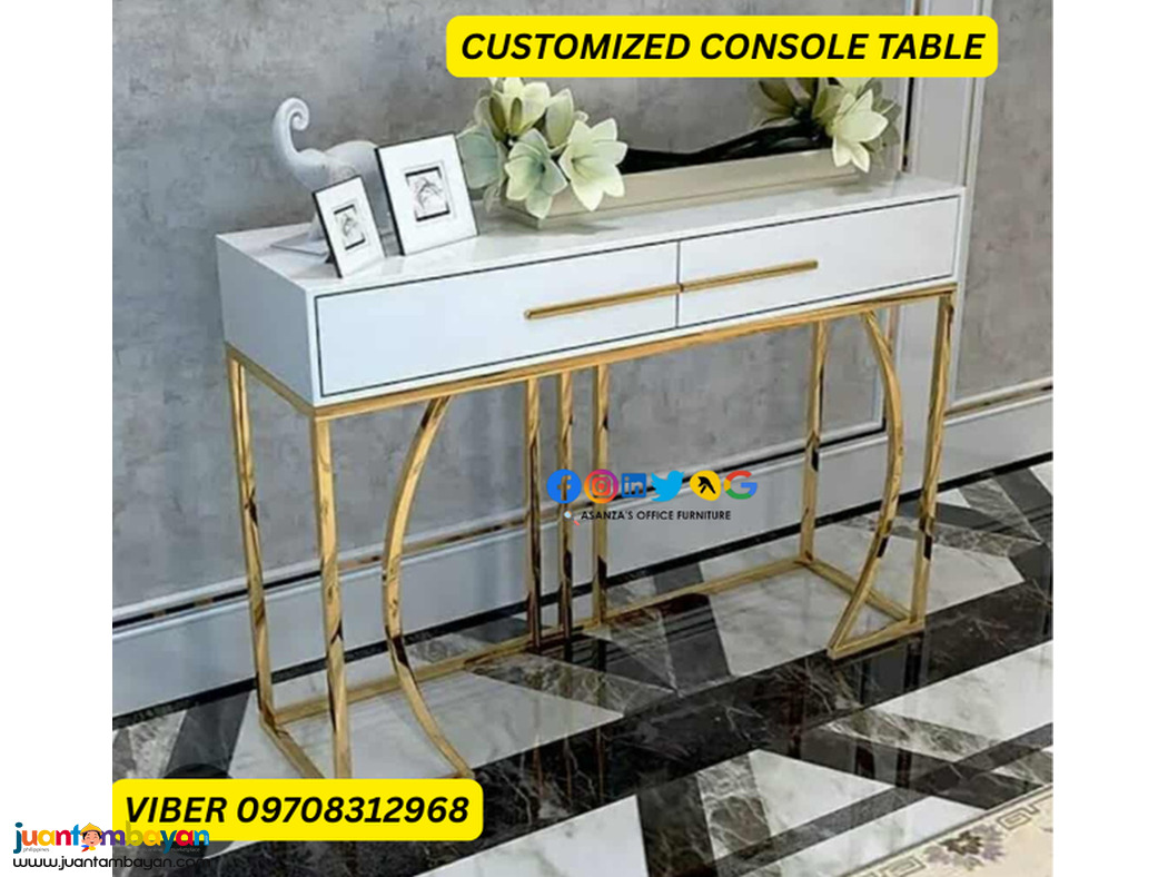 console table with drawer