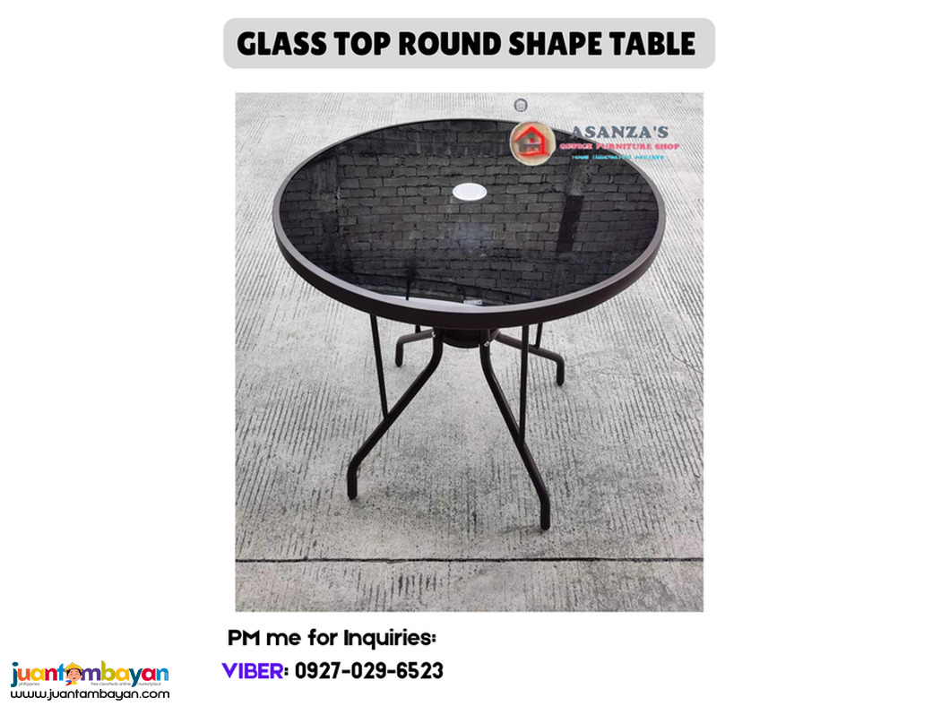 OUTDOOR GLASS TOP | OUTDOOOR CHAIR 
