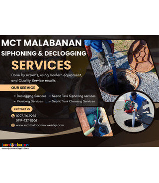 mct malabanan septic tank siphoning services