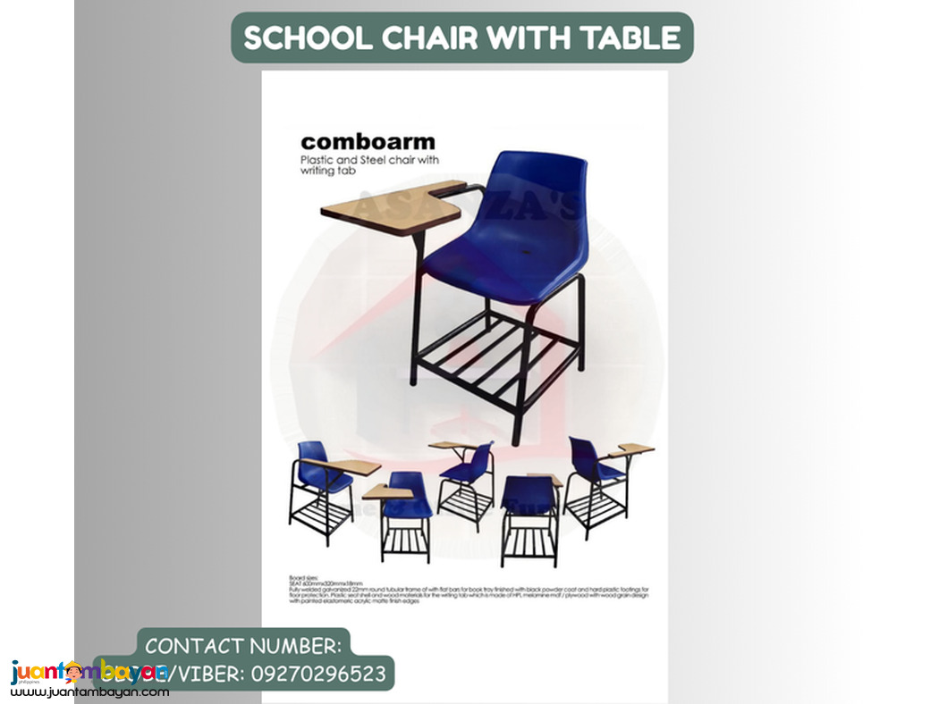 KIDDIE SCHOOL CHAIR W/TABLE 