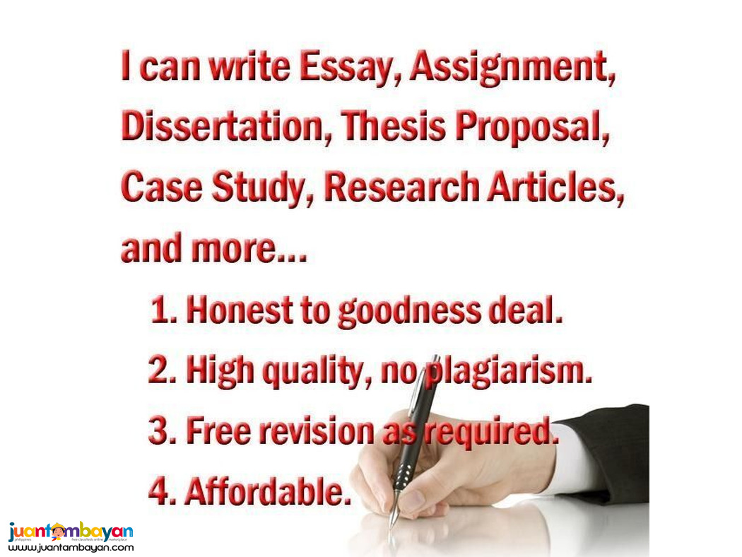 Essay, Assignment, Thesis Proposal, Case Study, Article Writer etc.