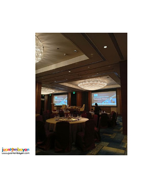 White Screen Fast fold and Projector for Rental Events