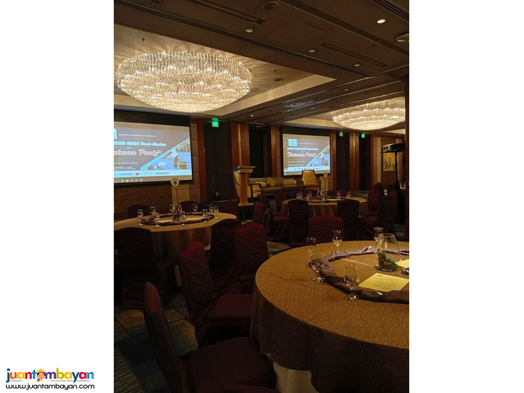 White Screen Fast fold and Projector for Rental Events