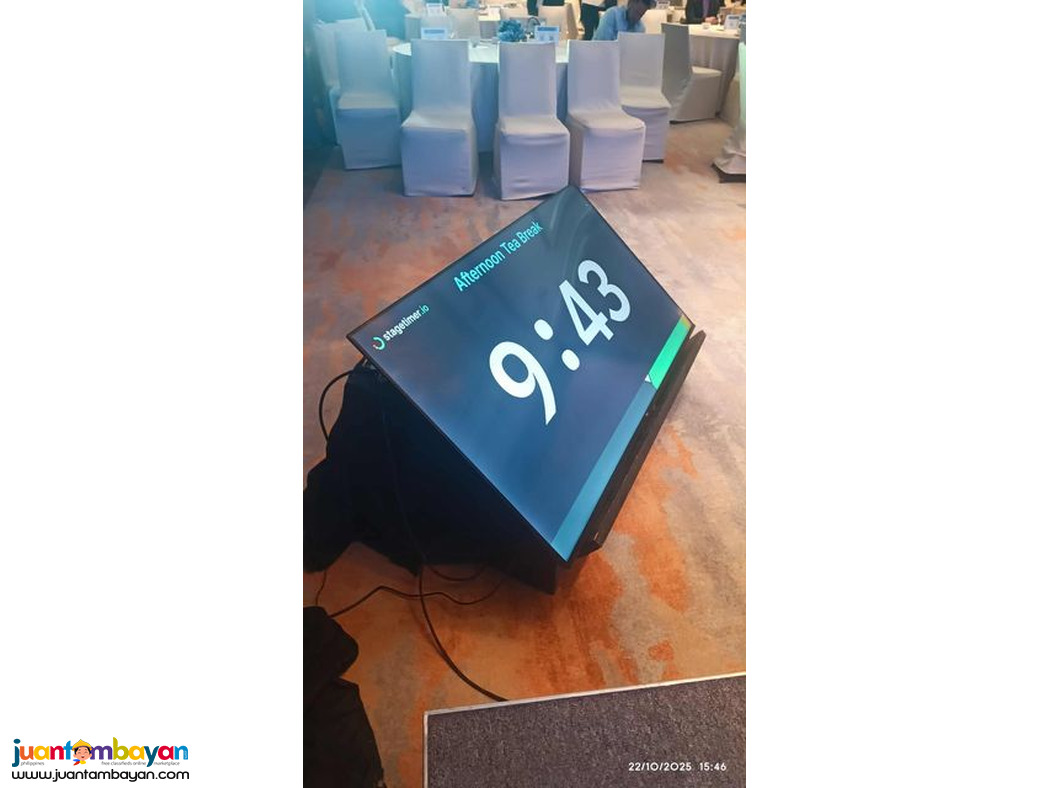 Telepromter on Stage LED TV. for Rental