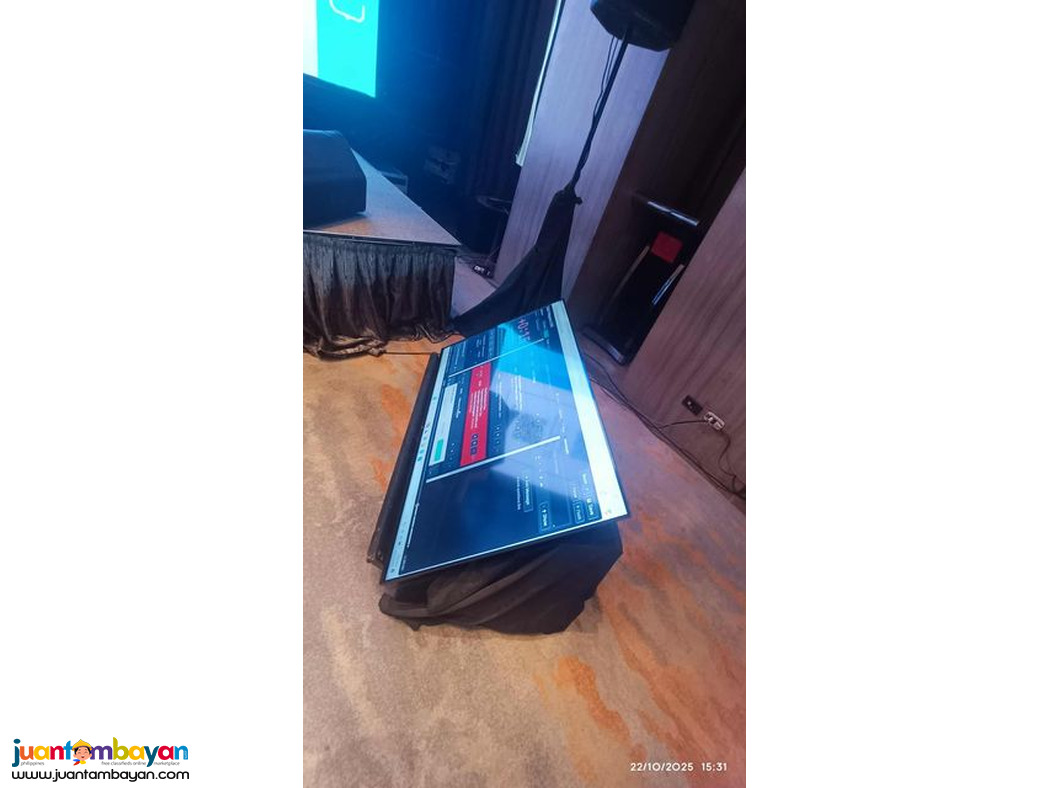 Telepromter on Stage LED TV. for Rental