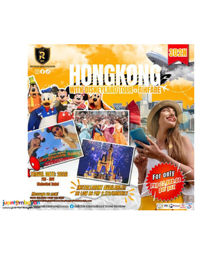 HONGKONG with disneyland tour + airfare