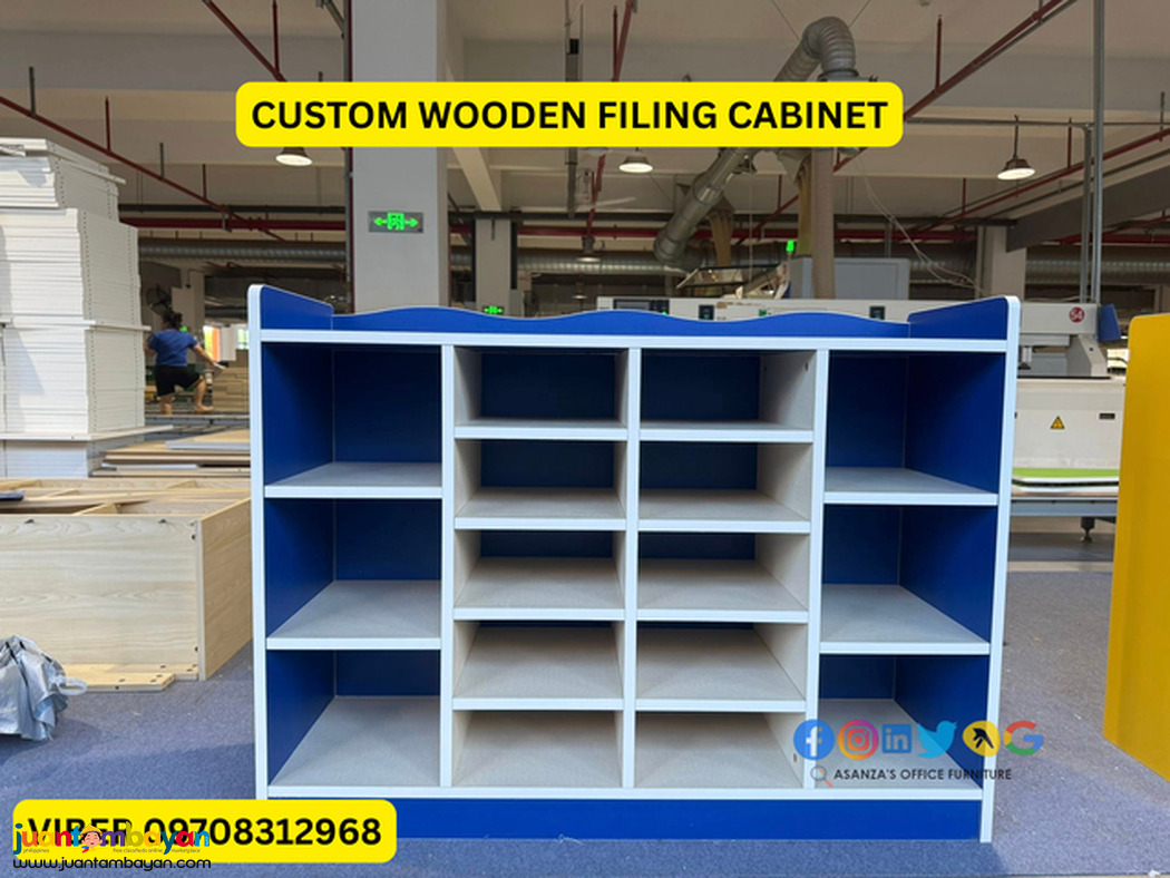 CUSTOM WOODEN FILING CABINET