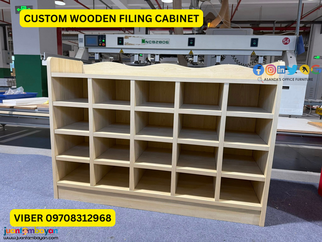 CUSTOM WOODEN FILING CABINET
