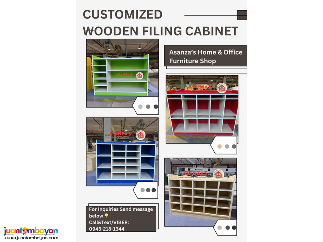 CUSTOMIZED WOODEN FILING CABINET 