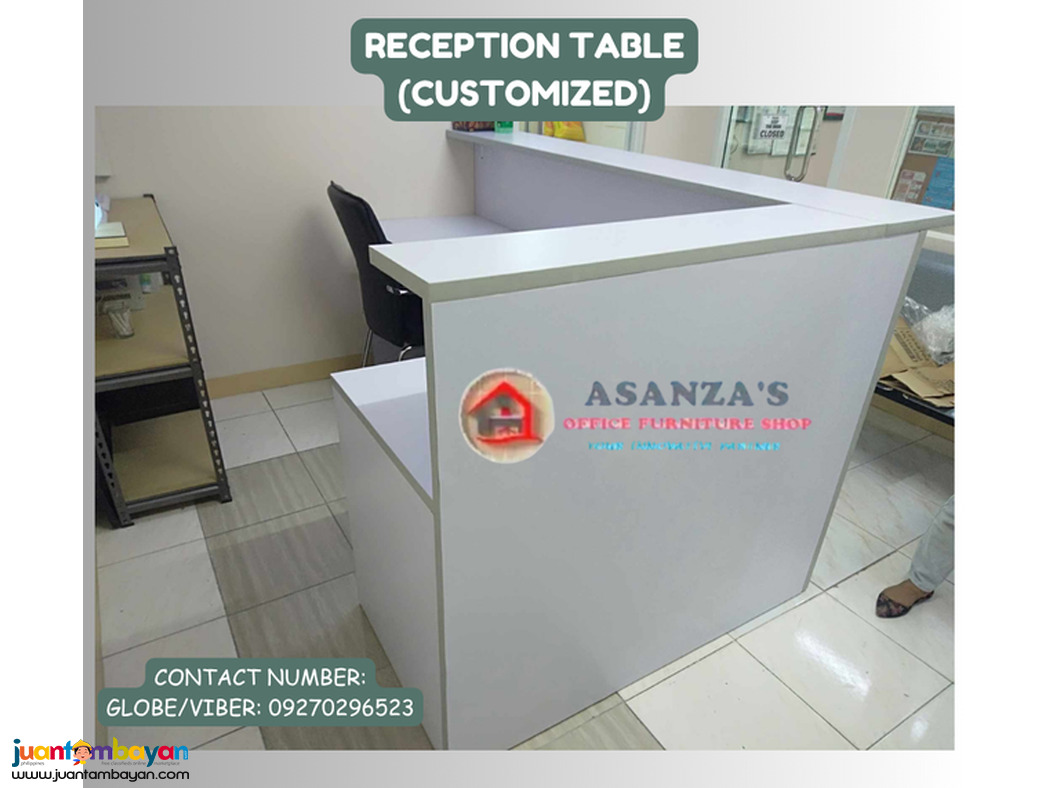 CUSTOMIZED RECEPTION TABLE | COUNTER TABLE 
