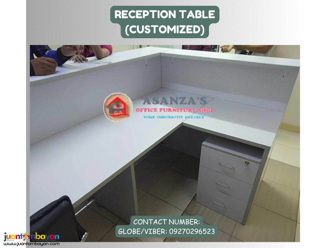 CUSTOMIZED RECEPTION TABLE | COUNTER TABLE 