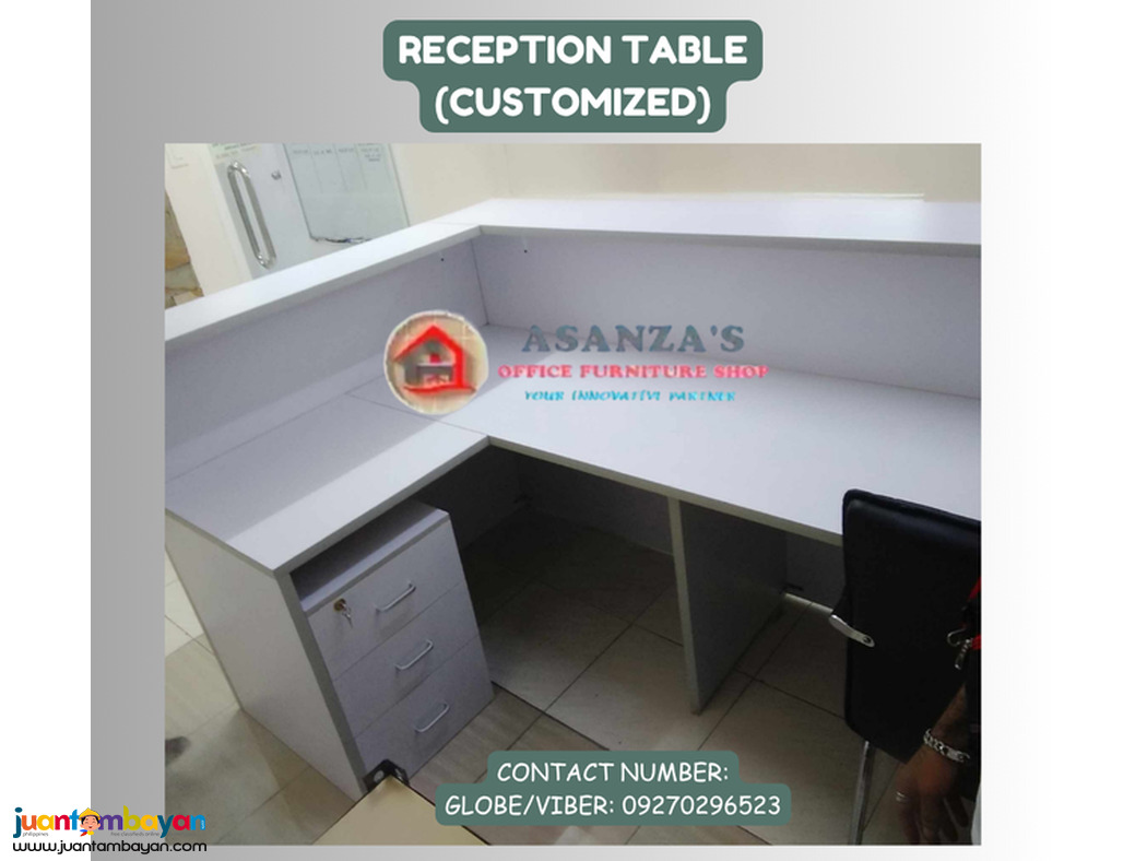 CUSTOMIZED RECEPTION TABLE | COUNTER TABLE 