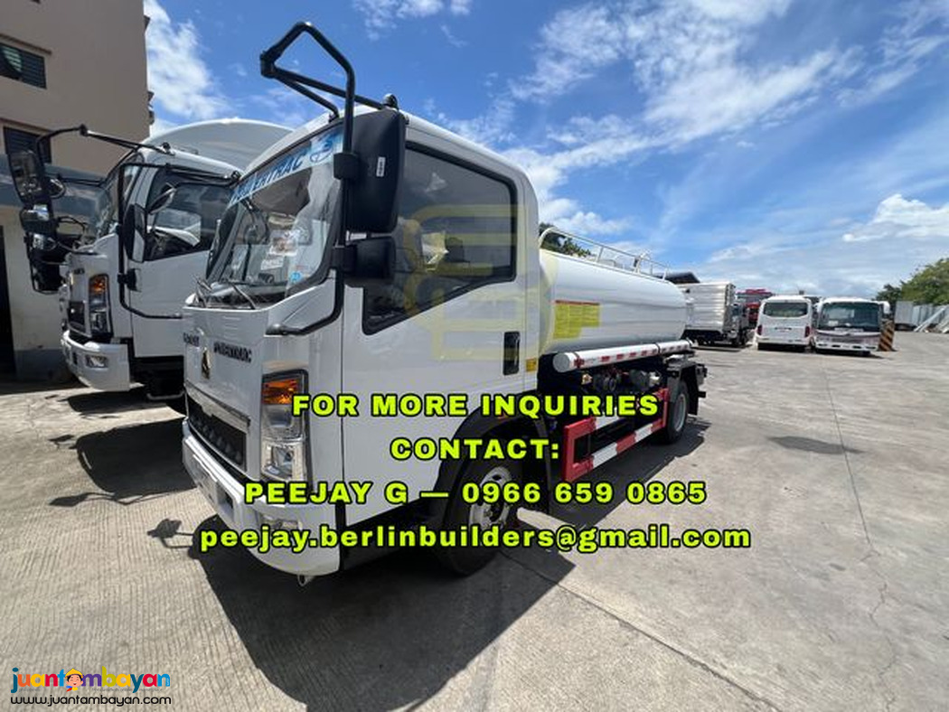 6-WHEELER HOMAN H3 WATER TRUCK (4KL, 6KL, 8KL) sinotruk