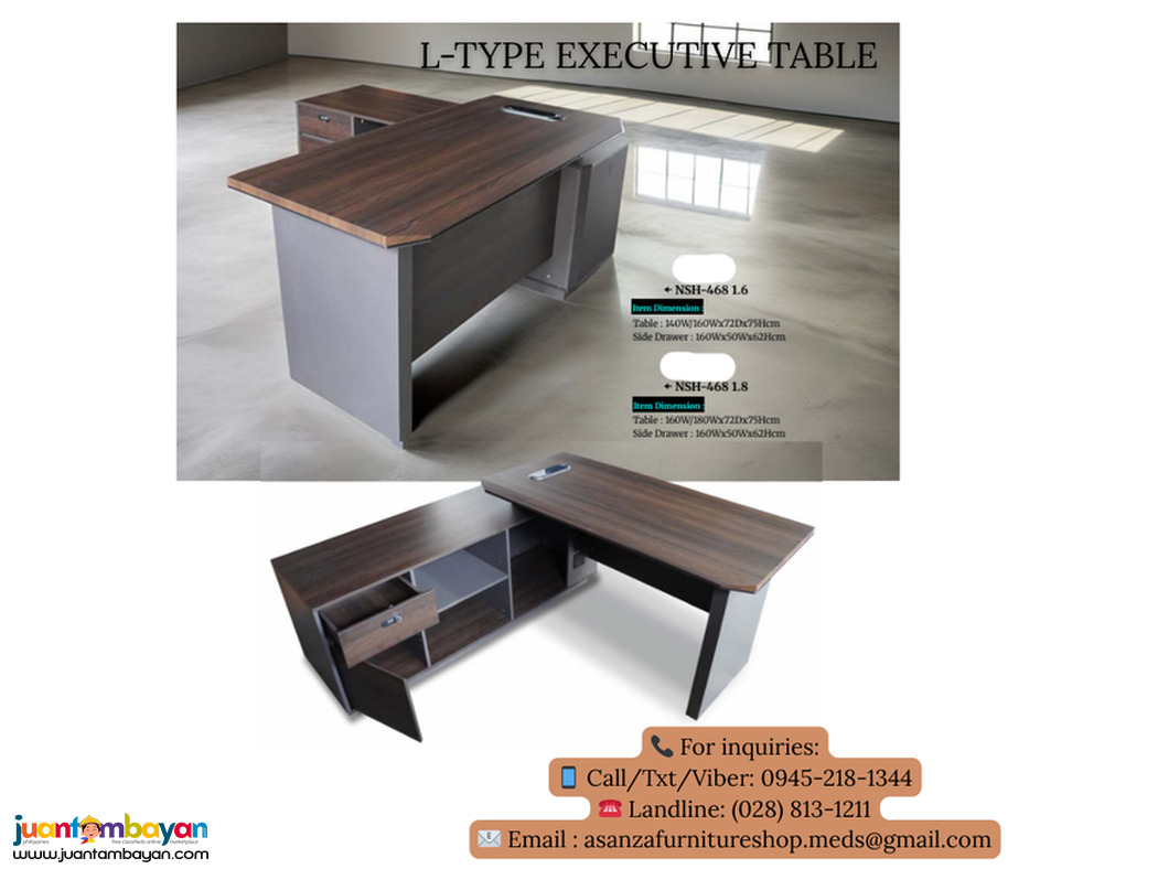 NEW PRODUCTS!! L-TYPE EXECUTIVE OFFICE TABLE 