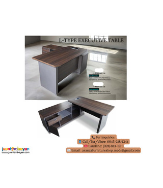 NEW PRODUCTS!! L-TYPE EXECUTIVE OFFICE TABLE 